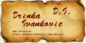 Drinka Ivanković vizit kartica
